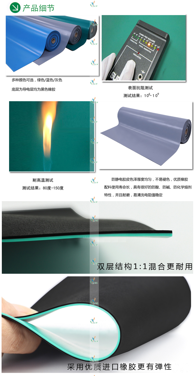 防静电台垫细节